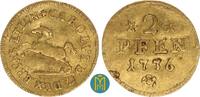 Braunschweig-Wolfenbüttel Goldabschlag vom 2 Pfennig zu 1/4 Dukat Karl I. 1735-1780 -