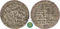 Ostfriesland Silbermedaille zu 1/4 Reichstaler 1700 Christian Eberhard 1665-1708, a.d. Tod seiner Gemahlin Eberhardine v. Öttingen, sehr schön, S...