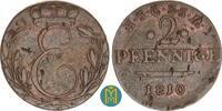 Sachsen-Coburg-Saalfeld 2 Pfennig Ernst I. 1806-1826, -