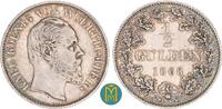 Württemberg 1/2 Gulden Karl 1864 - 1891 -