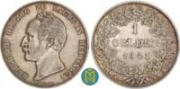 Sachsen-Meiningen 1 Gulden Bernhard II. Erich Freund, 1803-1866. Saalfeld, -