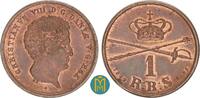 Dänemark 1 Rigsbankskilling Christian VIII. 1839-1848. -