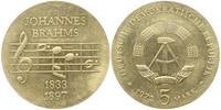 Deutsche Demokratische Republik (DDR) 5 Mark DDR: 5 Mark 1972, 75. Todestag von Johannes Brahms