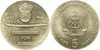 Deutsche Demokratische Republik (DDR) 5 Mark DDR: 5 Mark 1976, 200. Geburtstag von Ferdinand von Schill