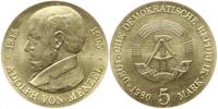 Deutsche Demokratische Republik (DDR) 5 Mark DDR: 5 Mark 1980, 75. Todestag von Adolph von Menzel