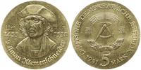 Deutsche Demokratische Republik (DDR) 5 Mark DDR: 5 Mark 1981, 450. Todestag von Tilman Riemenschneider