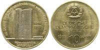 Deutsche Demokratische Republik (DDR) 10 Mark DDR: 10 Mark 1989, 40 Jahre Rat für gegenseitige Wirtschaftshilfe (RGW-Gebäude)