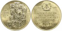 Deutsche Demokratische Republik (DDR) 10 Mark DDR: 10 Mark 1989, 40 Jahre DDR