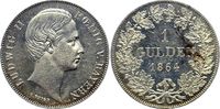 Bayern, Königreich 1 Gulden Ludwig II. (1864-1886) Foto
