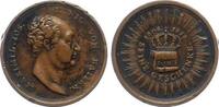 Bayern, Königreich Bronzene Miniaturmedaille Maximilian I. Joseph (1806-1825): auf die neue Verfassung -