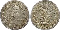 Bayern, Kurfürstentum Maximilian II. Emanuel (1679-1726) 3 Kreuzer (Groschen) 1696 hübsche Patina, l. gew., Vs. wz. Sf., Vs. vz, Rs. prägefrisch