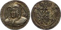 Bayern, Kurfürstentum Ferdinand Maria (1651-1679): auf die Vormundschaft seiner Mutter Maria Anna Silberne Gussmedaille ohne Jahr (1654) scharfer Gus