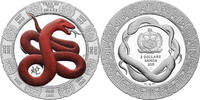 Samoa 2 WST Silver coin Year of the Snake -