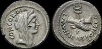  L. MUSSIDIUS LONGUS, 42 BC. AR Denarius. Rome mint.