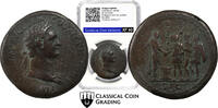 ★RARE-CCG-XF40★ Domitian, 81-96. Sestertius (Orichalcum)