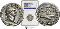CCG-AU55, Domitian. As Caesar, 79 A.D. 69-81. AR Denarius.