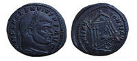 Maxentius - Temple of ROME! double strike (D25128)