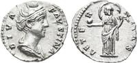 DIVA FAUSTINA I (Died 140/1). Denarius. Rome.