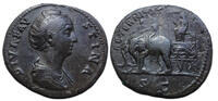 Faustina I - Elephant biga sestertius (F2673)