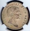 GERMANY 2 Gulden 1822 Ludwig (1818-1830). NGC MS 62
