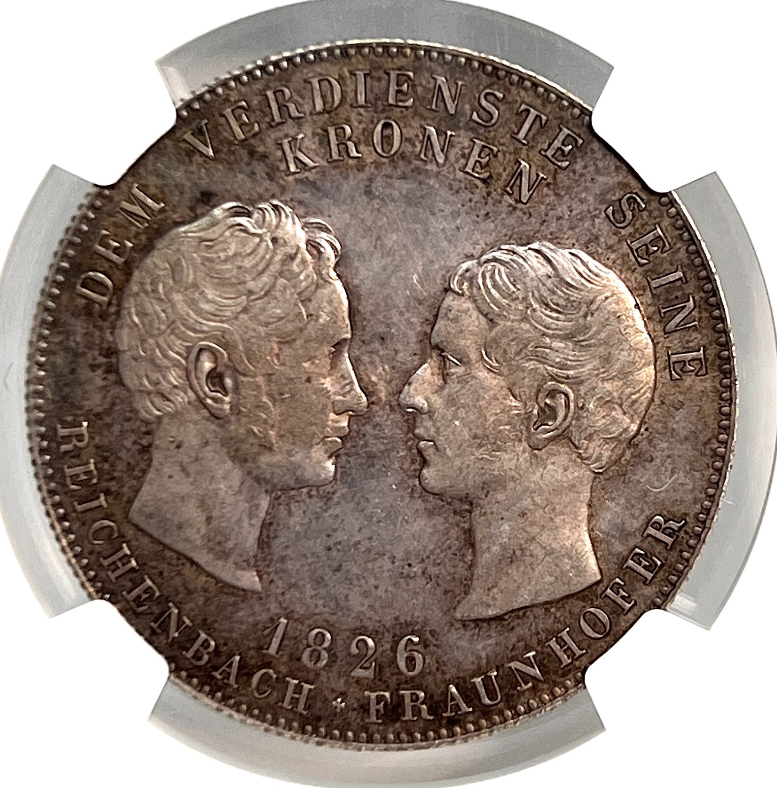 GERMANY TALER 1826 Ludwig I (18251848). NGC MS 63