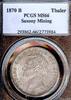 Saxony Thaler Johann (1854-1873). -