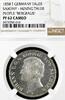 TALER 1858 F GERMANY Johann (1854-1873) NGC PF 62 CAMEO