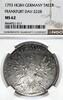 GERMANY TALER 1793 HGBH Free Imperial City Frankfurt-am-Main NGC MS 62 2634,84 EUR kostenloser Versand