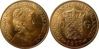 Niederlande 10 Gulden 1917 Wilhelmina vorzüglich