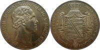 Sachsen Albertische Linie 2 Taler Doppeltaler 1852 Friedrich August II vorzüglich