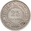 British Honduras (Belize) 25 Cent 1907 Edvard VII. ss