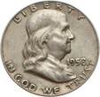 USA 1958 D Franklin halv Dollar vz