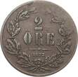Schweden 2 Öre 1872 Carl XV., 1859-1872 ss-