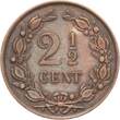 Niederlande 2,5 Cent 1886 Wilhelm III. fvz