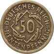 Weimarer Repuplik 50 Pfennig 1924 D ss