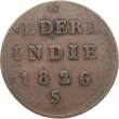 Sumatra 1/2 Stuiver 1826 S Niederländische Kolonie ss