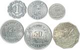 Belize Cent & Dollar ab 1981 Elisabeth II., Lot von 6 Kursmünzen vz und besser