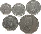 Jamaica Cent & Dollar ab 1970 Lot von 5 Kleinmünzen vz