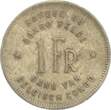 Belgisch-Kongo 1 Franc 1944 Leopold III., RS: Afrikanischer Elefant ss