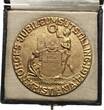 Norwegen 1914 Vergoldete Bronzemedaille zur Jubiläumsausstellung in Oslo fstgl