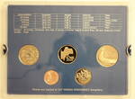 Norwegen ab 50 Øre Harald V., Jahressatz 2009 mit 5 Münzen, selten! pp