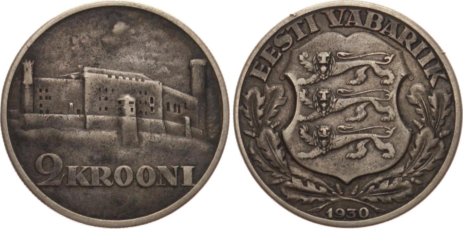 Estland 2 Krooni 1930 ss+ | MA-Shops
