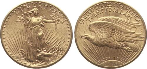 USA 20 Dollar 1910 S St. Gaudens Type vz