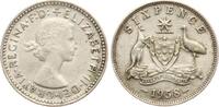 Australien Sixpence Elisabeth II. -