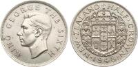 Neuseeland Half Crown 1948 Georg VI. vz
