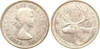 Kanada 25 Cent 1964 Elisabeth II., 1952-2022 ss 9,00 EUR  zzgl. 6,00 EUR Versand