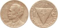 Cuba 1 Centavo 1958 Jose Marti, Portrait nach links ss- 2,00 EUR  zzgl. 6,00 EUR Versand