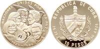 Cuba 10 Pesos 1995 Auf das 50 j&auml;hrige Bestehen der UN, selten! pp 65,00 EUR  zzgl. 10,00 EUR Versand