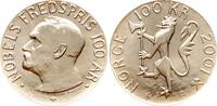 Norwegen 100 Kroner, Friedensnobelpreis 2001 Harald V. pp, mattiert 75,00 EUR  zzgl. 10,00 EUR Versand
