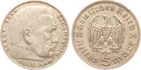 Deutschland, III. Reich 5 Mark 1935 D Paul von Hindenburg ss+ 35,00 EUR  zzgl. 10,00 EUR Versand